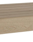 18" Brown Solid Wood Wall Mounted Floating Shelf