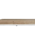 18" Brown Solid Wood Wall Mounted Floating Shelf