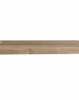 18" Brown Solid Wood Wall Mounted Floating Shelf