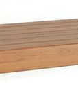 24" Brown Solid Wood Wall Mounted Floating Shelf