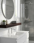 12" Espresso Solid Wood Wall Mounted Floating Shelf