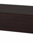 18" Espresso Solid Wood Wall Mounted Floating Shelf