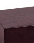 18" Espresso Solid Wood Wall Mounted Floating Shelf