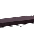 18" Espresso Solid Wood Wall Mounted Floating Shelf
