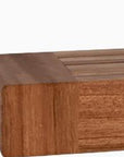 36" Brown Solid Wood Wall Mounted Floating Shelf