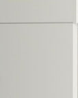 72" Off White Solid Wood Adjustable Six Tier Library Bookcase with Two Doors