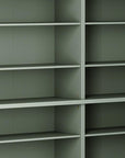 72" Sage Solid Wood Adjustable Twelve Tier Library Bookcase