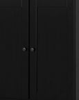 32" White Solid Wood Shaker Style Double Door Linen Cabinet