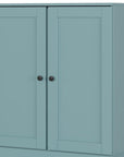 32" White Solid Wood Shaker Style Double Door Linen Cabinet