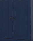 32" White Solid Wood Shaker Style Double Door Linen Cabinet