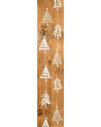 59" Natural And White Solid Wood Christmas Christmas Trees Porch Sign