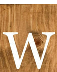 47" Natural And White Solid Wood Welcome Porch Sign