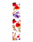 47" White Red And Purple Solid Wood Floral Bouquet Porch Sign