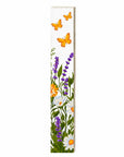 47" White Green And Yellow Solid Wood Daisies Porch Sign