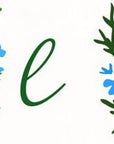 47" Green And White Solid Wood Floral Bouquet Hello Porch Sign