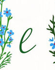 47" Green And White Solid Wood Floral Bouquet Hello Porch Sign