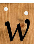 59" Black Natural And White Solid Wood Welcome Porch Sign