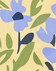 47" Black Blue Cream And Green Solid Wood Daisies Welcome Porch Sign