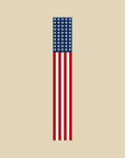 47" Red White And Blue Stars And Stripes Solid Wood Porch Sign