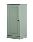 36" Sage Solid Wood Adjustable Three Tier Library Bookcase with One Door