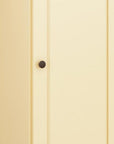 36" Yellow Solid Wood Adjustable Three Tier Library Bookcase with One Door