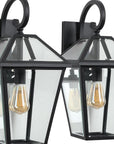 Black Transparent Outdoor Hanging Light