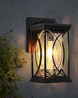 Black Transparent LED Outdoor Hanging Light