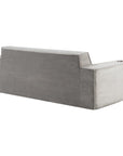 76" Gray Corduroy Loveseat and Toss Pillows