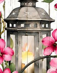 46" Pink White And Charcoal Solid Wood Oh Hello Spring Porch Sign