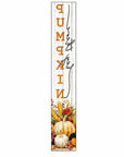 46" Orange Yellow And White Solid Wood Hey There Pumpkin Porch Sign