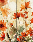 36" Beige Rust And Orange Solid Wood Home Sweet Home Pumpkin Porch Sign