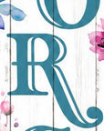 46" Hot Pink White And Teal Blue Solid Wood Welcome To Our Porch Flamingo Porch Sign