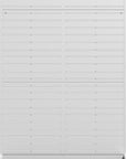 73" X 35" White Striped Galvanized Metal Rectangular Planter Box