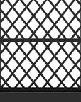 71" X 47" Black Geometric Galvanized Metal Oval Planter Box