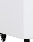 73" X 47" White Striped Galvanized Metal Oval Planter Box