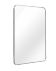 36" Silver Aluminum Framed Bathroom Vanity Mirror