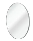 32" Black Aluminum Round Framed Bathroom Vanity Mirror