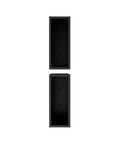 Set of Two Black Metal Rectangular Pot Planter