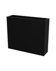 30" X 36" Black Metal Rectangular Pot Planter