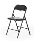Three Piece Black Square Wood Dining Set with Two Chairs