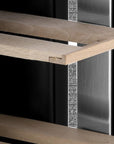 34" X 6" Silver And Black Stainless Steel Single Compartment Wine Refrigerator