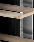 34" X 6" Silver And Black Stainless Steel Single Compartment Wine Refrigerator
