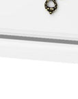 61" White Solid Wood Six Drawer Dresser