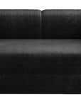 79" Camel Corduroy Convertible Futon Sleeper Sofa With Toss Pillows