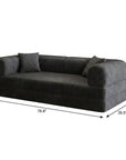 79" Camel Corduroy Convertible Futon Sleeper Sofa With Toss Pillows