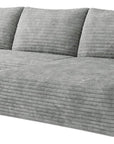 Gray Corduroy Modular L Shaped Sofa and Chaise Sectional
