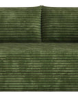 79" Green Corduroy Modular Sofa