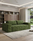 79" Green Corduroy Modular Sofa