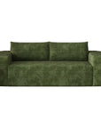 79" Green Corduroy Modular Sofa