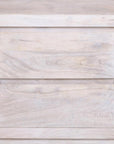 24" Ivory Solid Wood Distressed Two Drawer Nightstand
